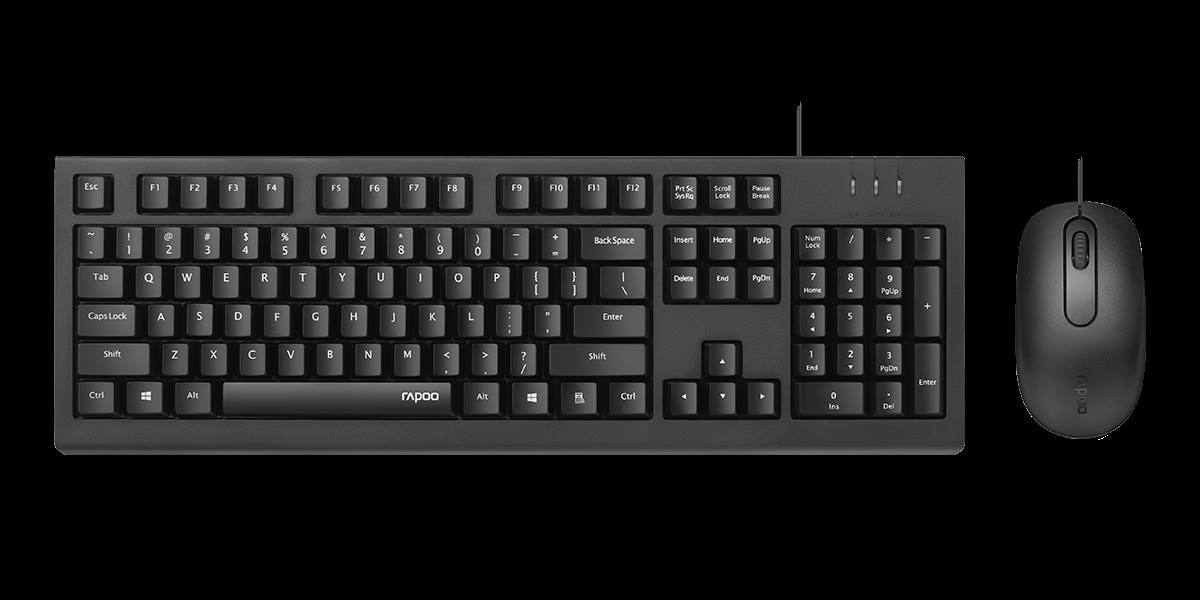 柏依有线光学键鼠套装 X120Pro 商品展示图