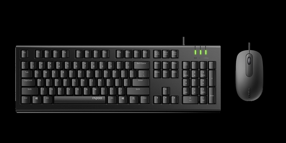 柏依有线光学键鼠套装 X120Pro 商品展示图