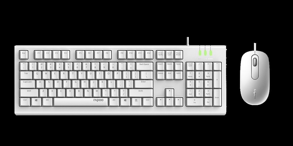柏依有线光学键鼠套装 X120Pro 商品展示图