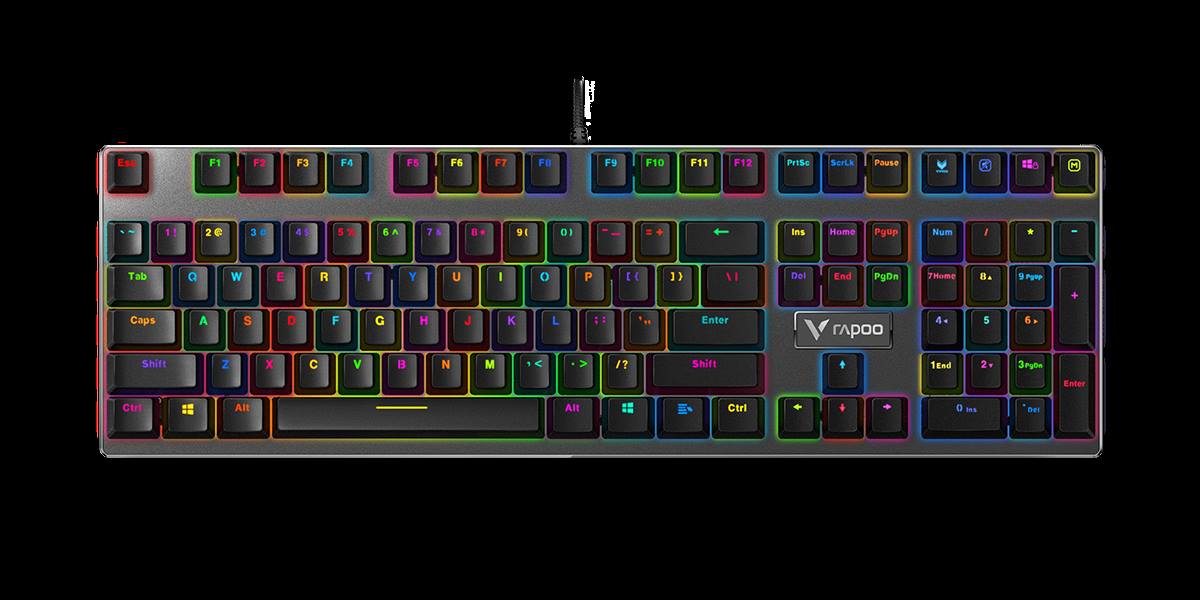柏依幻彩RGB背光游戏机械键盘 V700RGB合金版 商品展示图