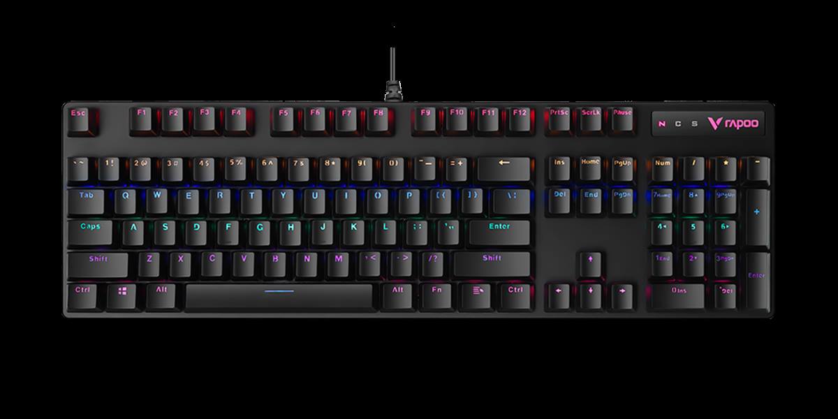 柏依混彩背光游戏机械键盘 V500PRO 商品展示图