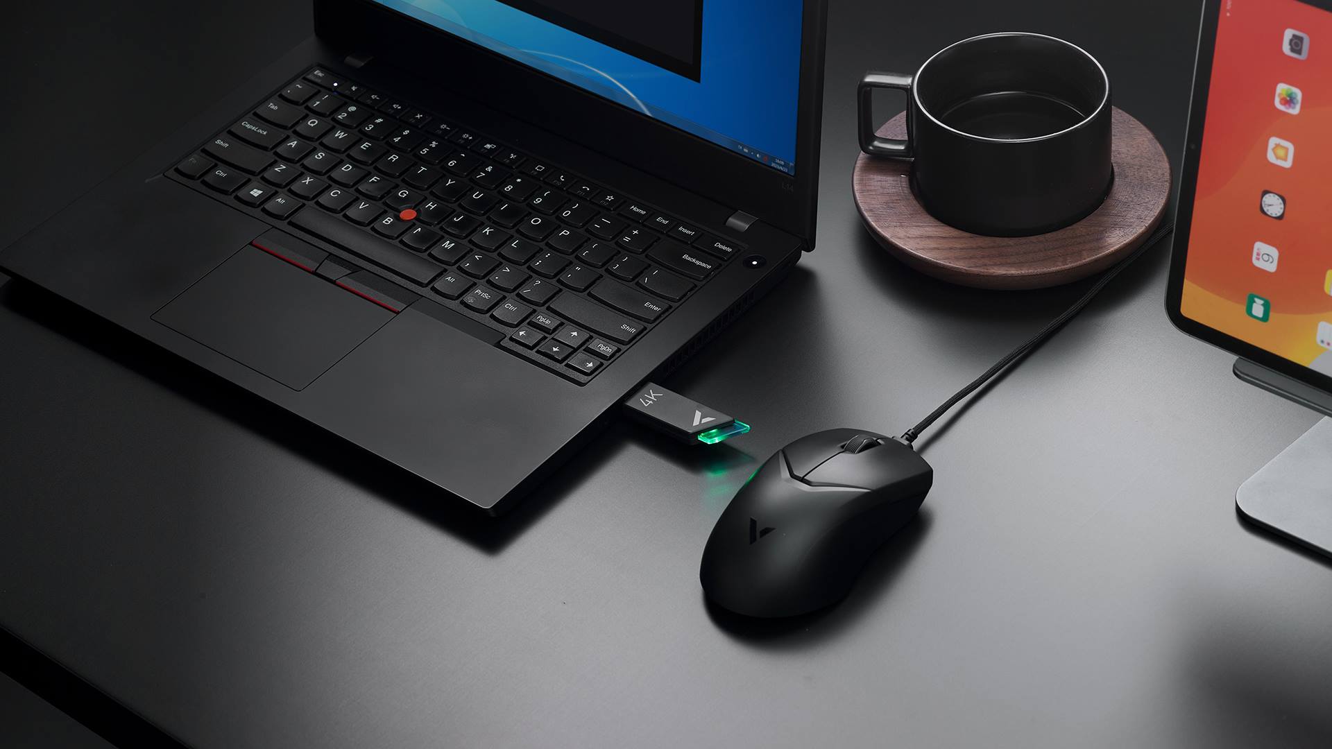 柏依V+无线游戏鼠标接收器（诺迪克52系列4K型） V2M 功能卖点展示图
