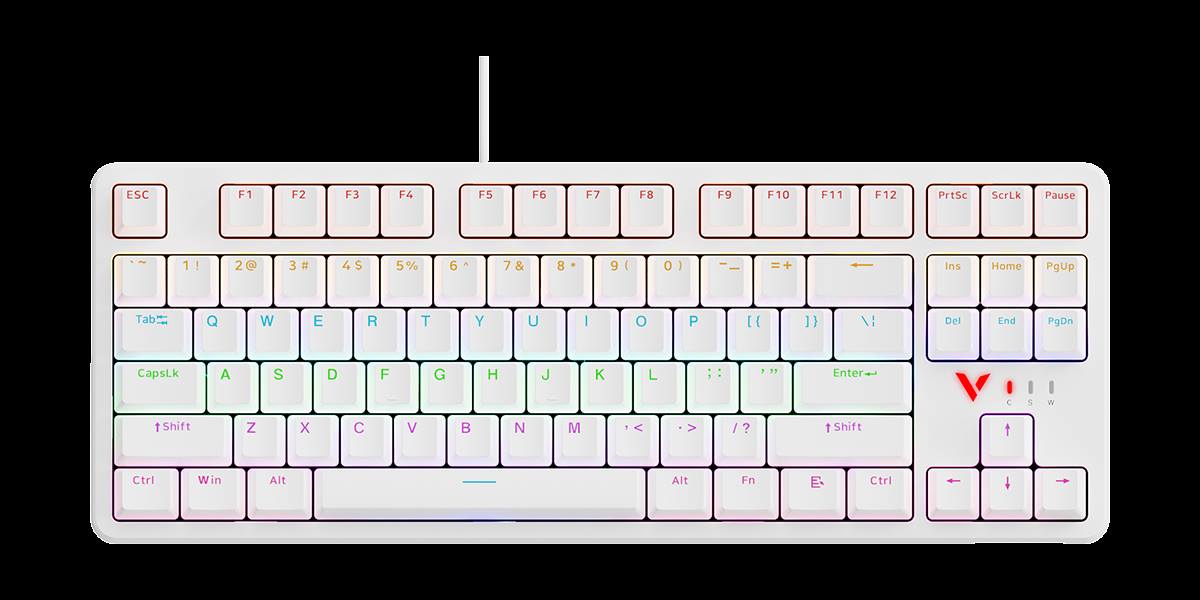 柏依背光游戏机械键盘（双形态） V500PRO-87 商品展示图