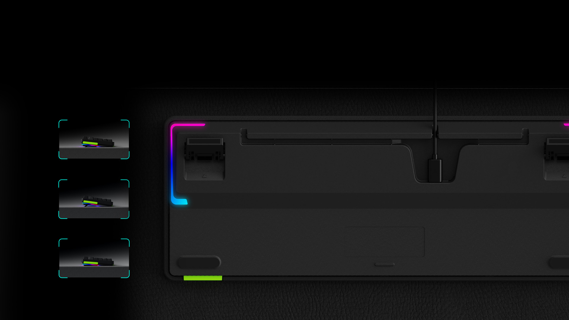 柏依背光游戏机械键盘（双形态） V500PRO-87 详情配图