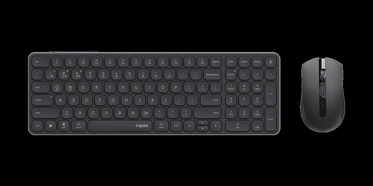 柏依多模式无线刀锋锂电键鼠套装 9350S 商品展示图