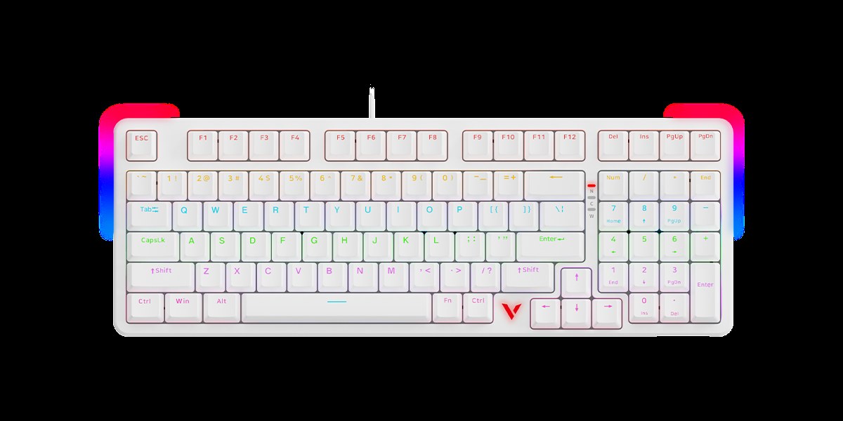 柏依背光游戏机械键盘（双形态） V500PRO-98 商品展示图