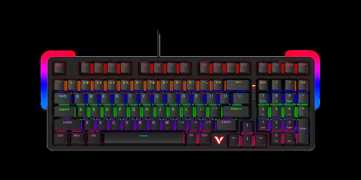 柏依背光游戏机械键盘（双形态） V500PRO-98 商品展示图