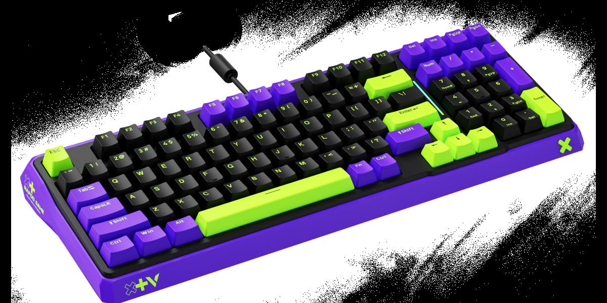 柏依防水幻彩RGB背光游戏机械键盘 ESK750-98 产品主图