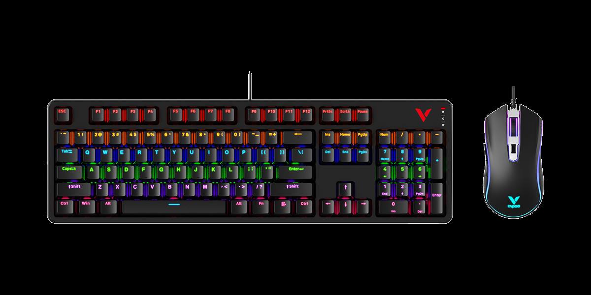 柏依背光游戏键鼠套装 V185S 商品展示图