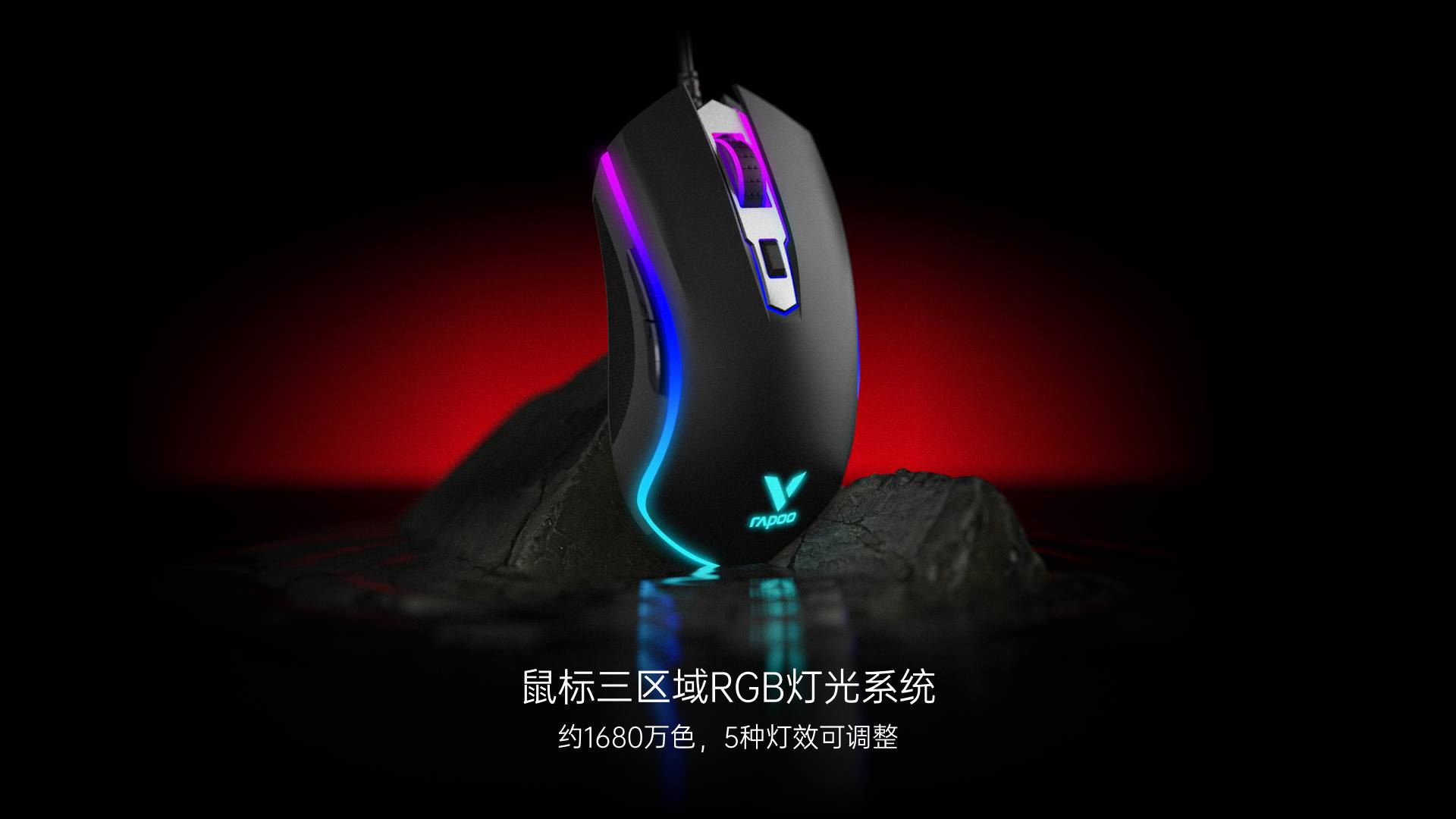 柏依背光游戏键鼠套装 V185S 详情配图