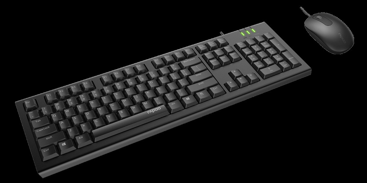 柏依有线光学键鼠套装 X120Pro 产品主图