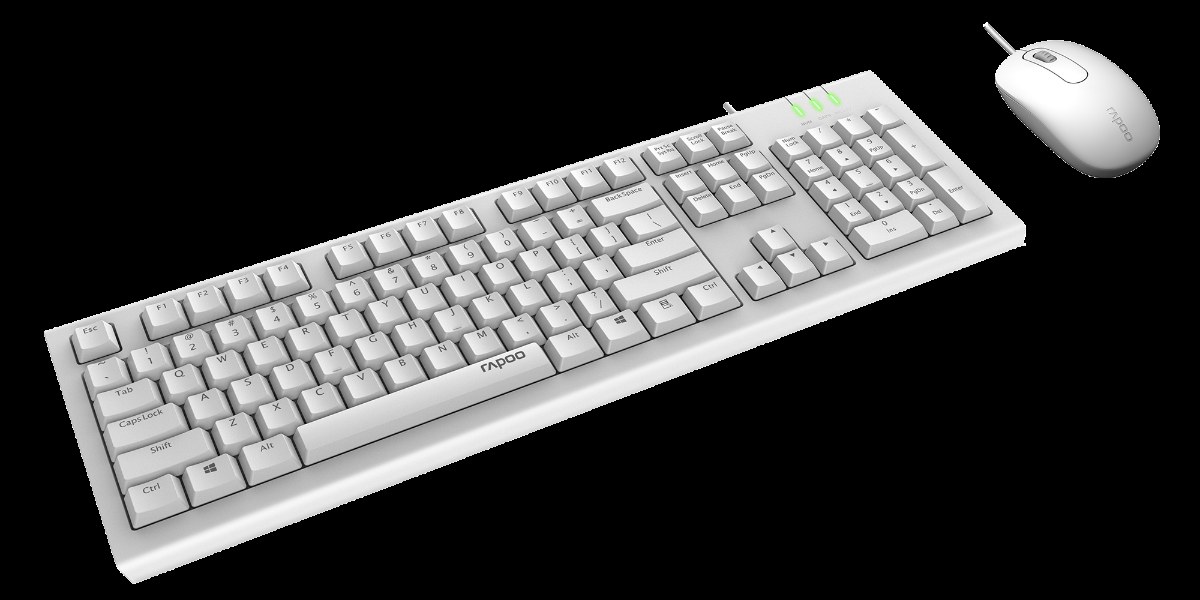 柏依有线光学键鼠套装 X120Pro 产品主图