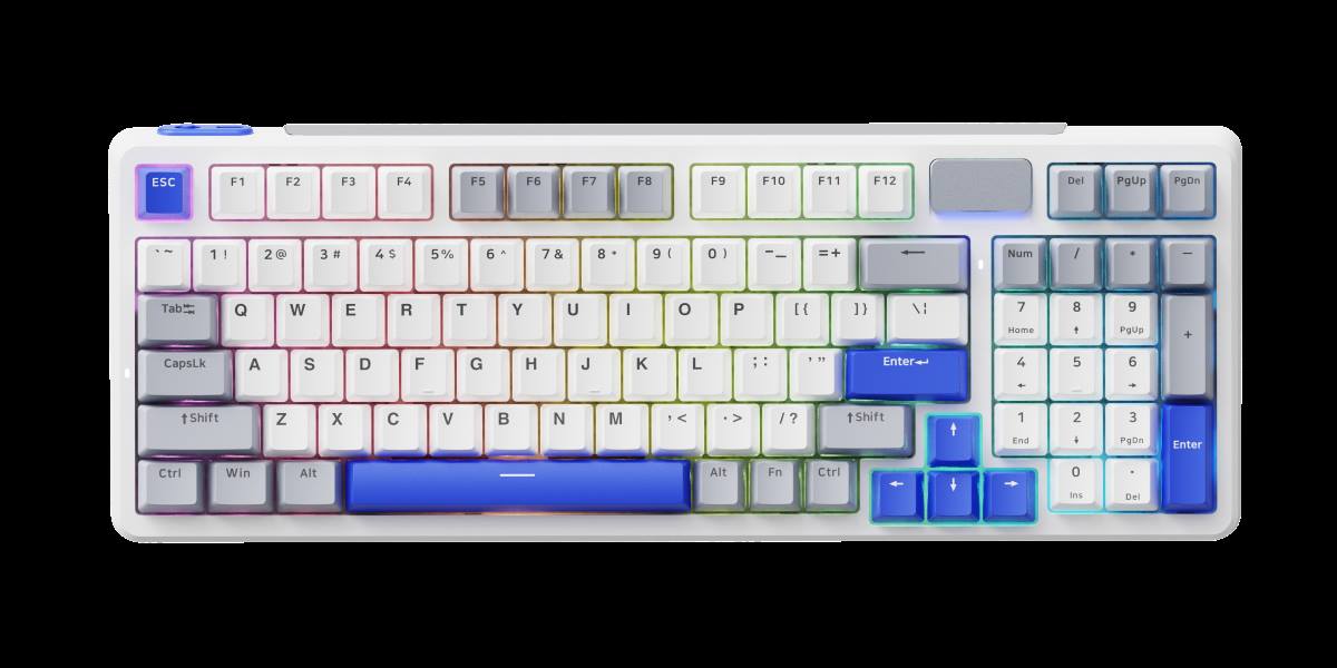 柏依客制化多模式无线背光游戏机械键盘 V700DIY-98长续航版 商品展示图