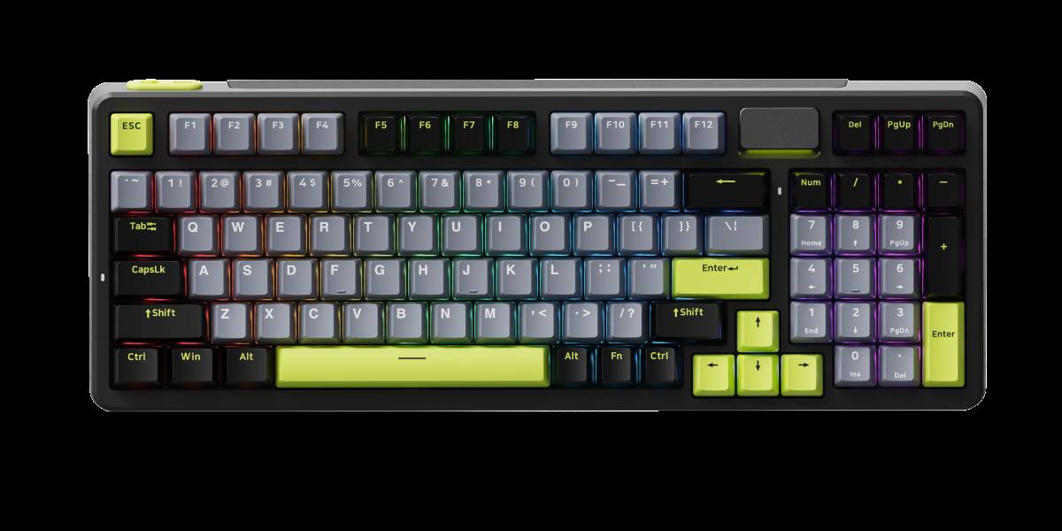 柏依客制化多模式无线背光游戏机械键盘 V700DIY-98长续航版 商品展示图