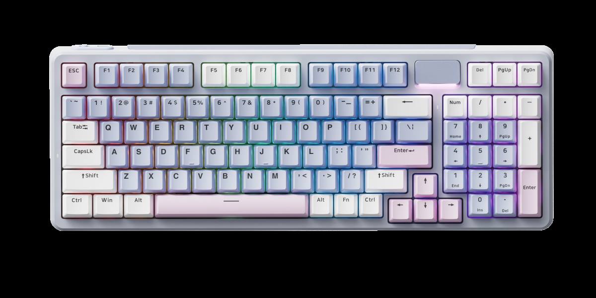 柏依客制化多模式无线背光游戏机械键盘 V700DIY-98长续航版 商品展示图