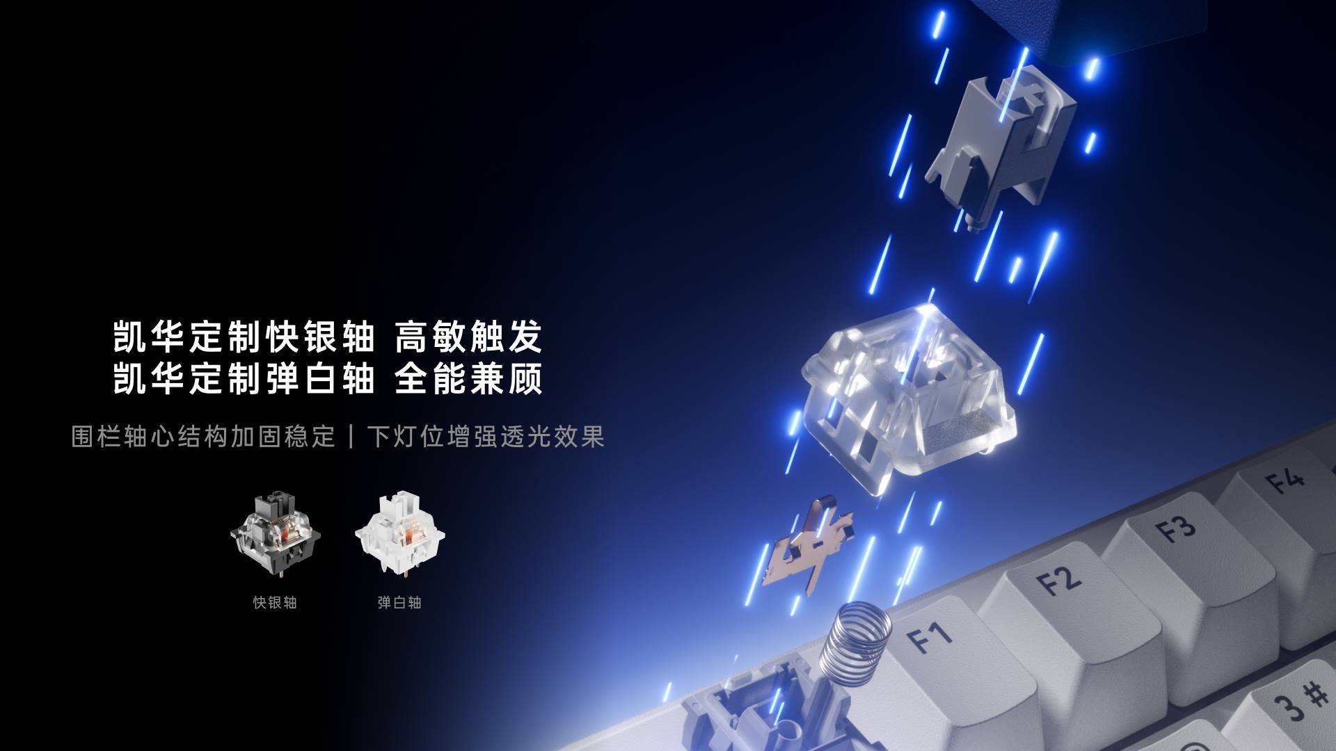 柏依客制化多模式无线背光游戏机械键盘 V700DIY-98长续航版 详情配图