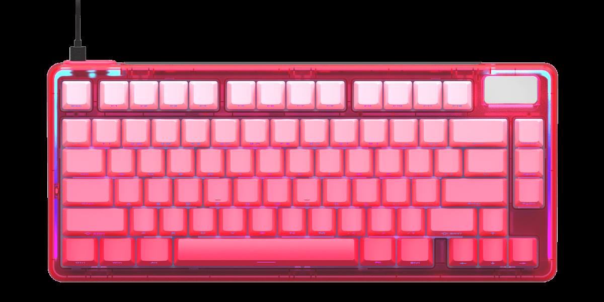 柏依防水幻彩RGB背光游戏机械键盘 ESK750-75（渐变侧刻版） 商品展示图