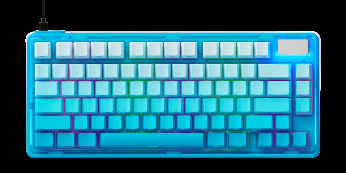 柏依防水幻彩RGB背光游戏机械键盘 ESK750-75（渐变侧刻版） 商品展示图