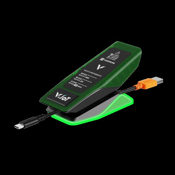 柏依屏显RGB无线充接收器（可扩展型） ESPR8PRO(墨冰雾影) 商品展示图