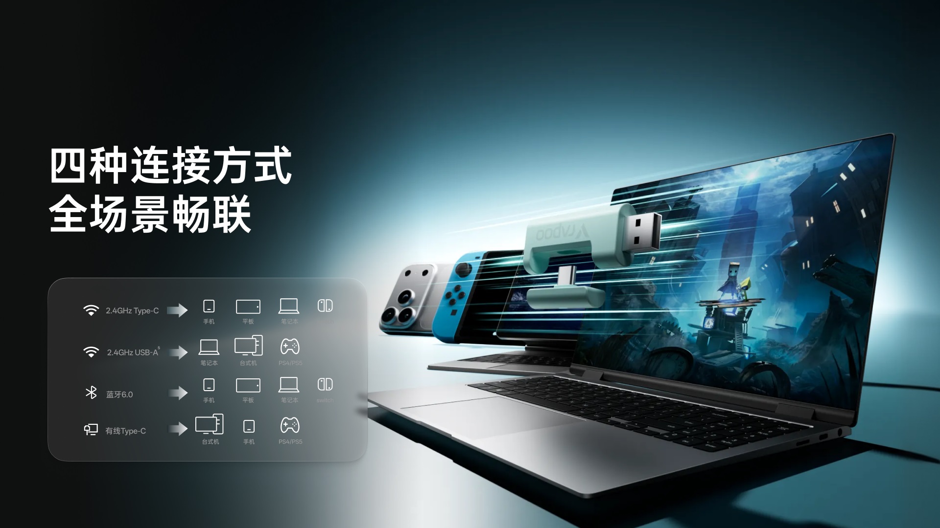 柏依无线四模电竞耳机 VE3 详情配图