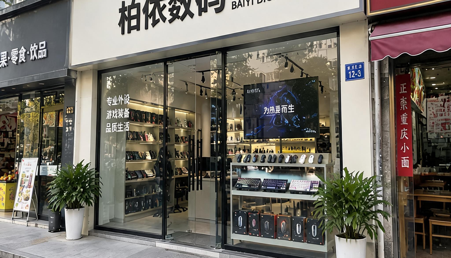 柏依数码沈阳总部门头实拍