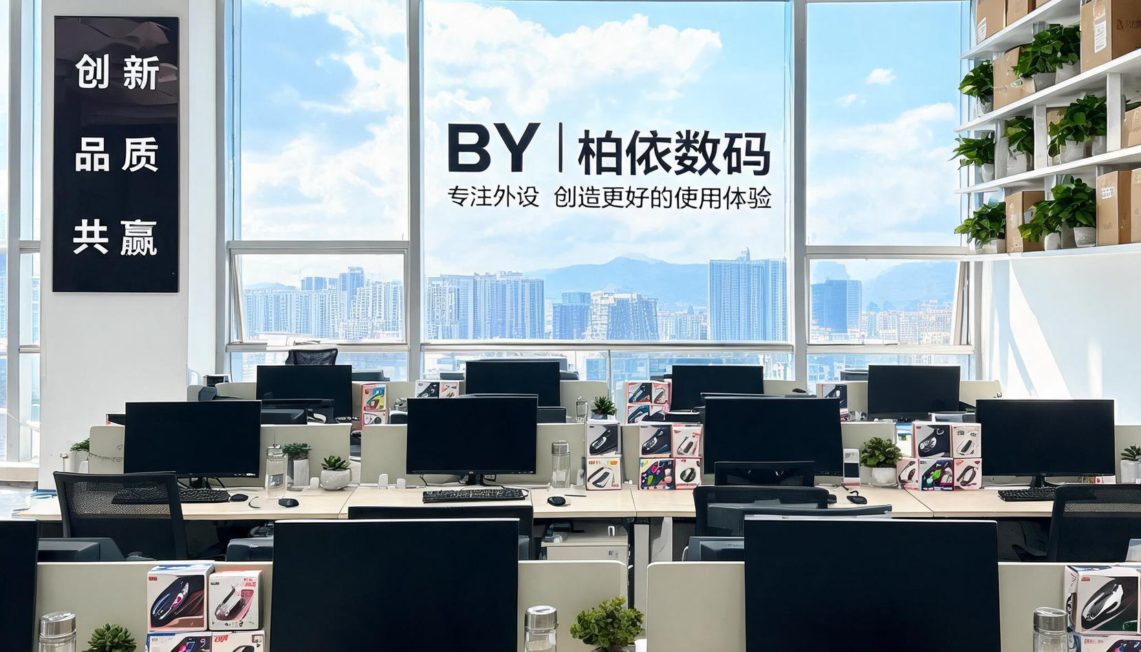柏依数码办公区实拍